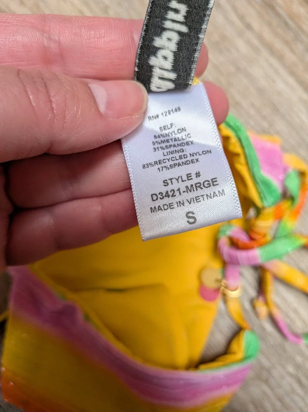 MWT Dippin Daisy's Bondi Cheeky Bikini Bottom Palm Bikini Top Mirage Size Small